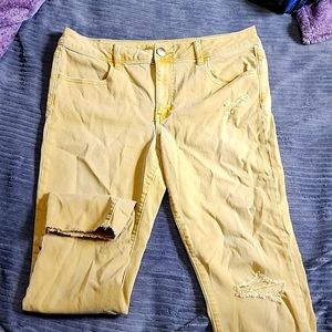 American Eagle cropped jeggings size 14